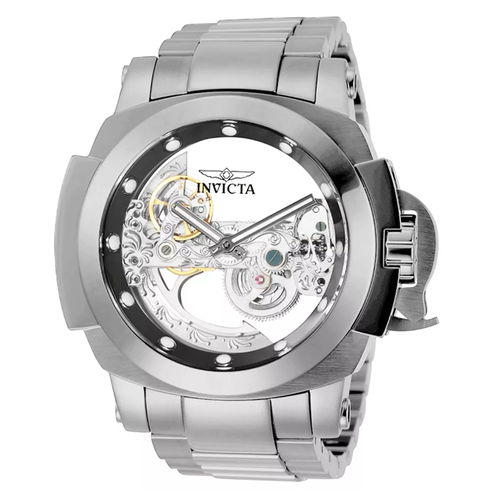 ساعت مچی مردانه اینویکتا مدل گوست ریزرو سیلور اتومات بند فلزی Invicta Automatico Ghost Reserve Silver Automatic